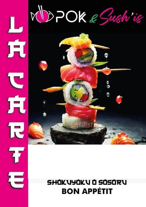 Pok & Sush'is — carte page 1