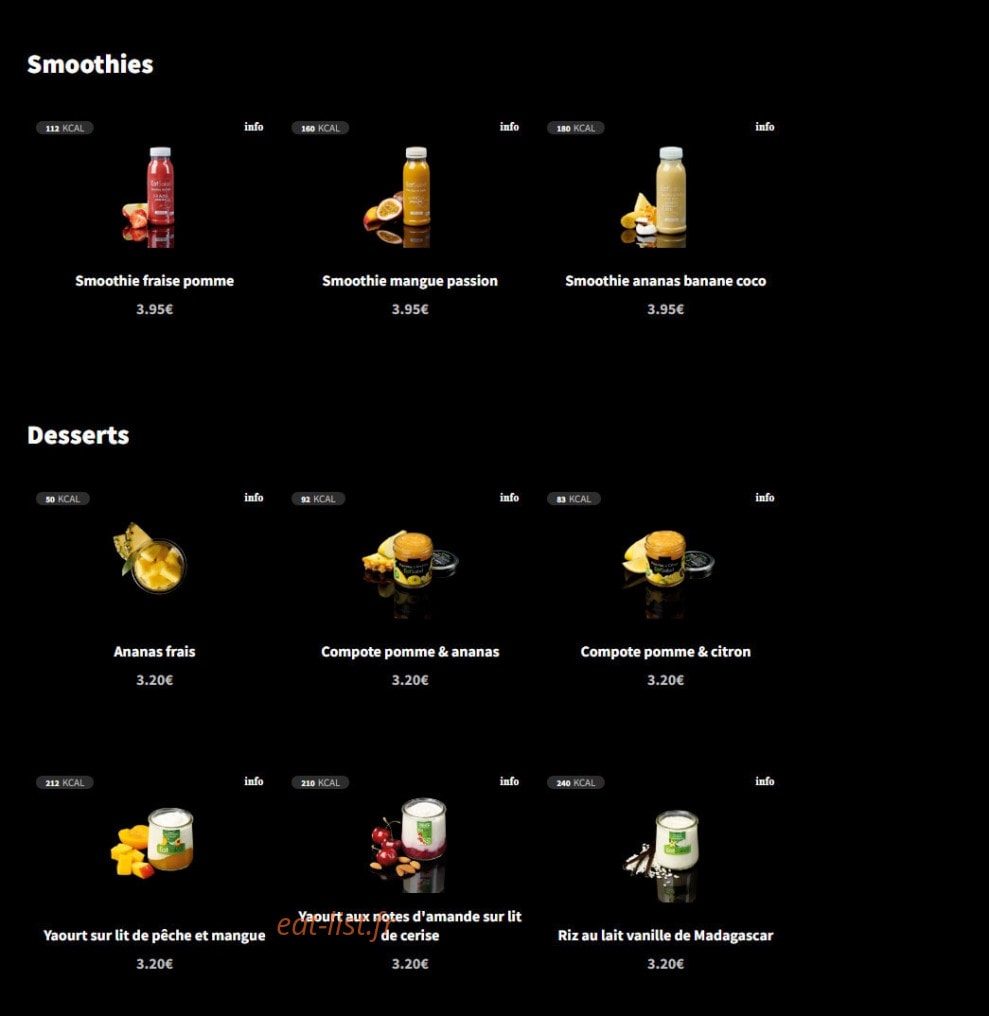 Eat Salad — carte page 10