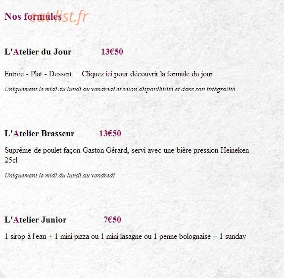 L'atelier — carte page 1
