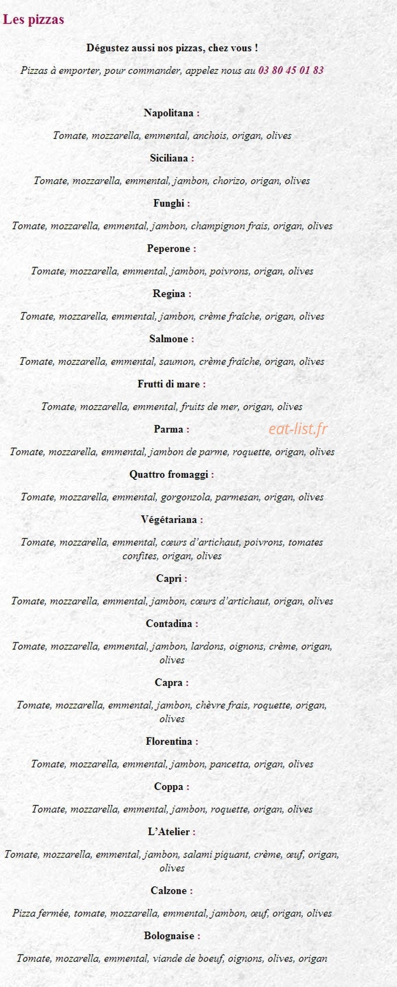 L'atelier — carte page 6