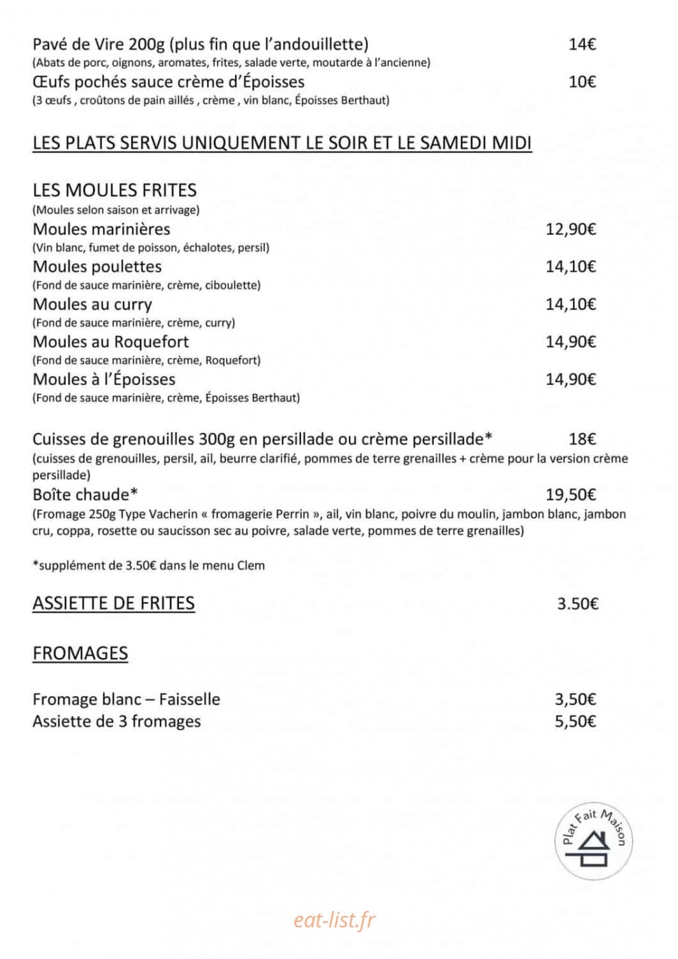Le Cellier d'Clèm — carte page 4