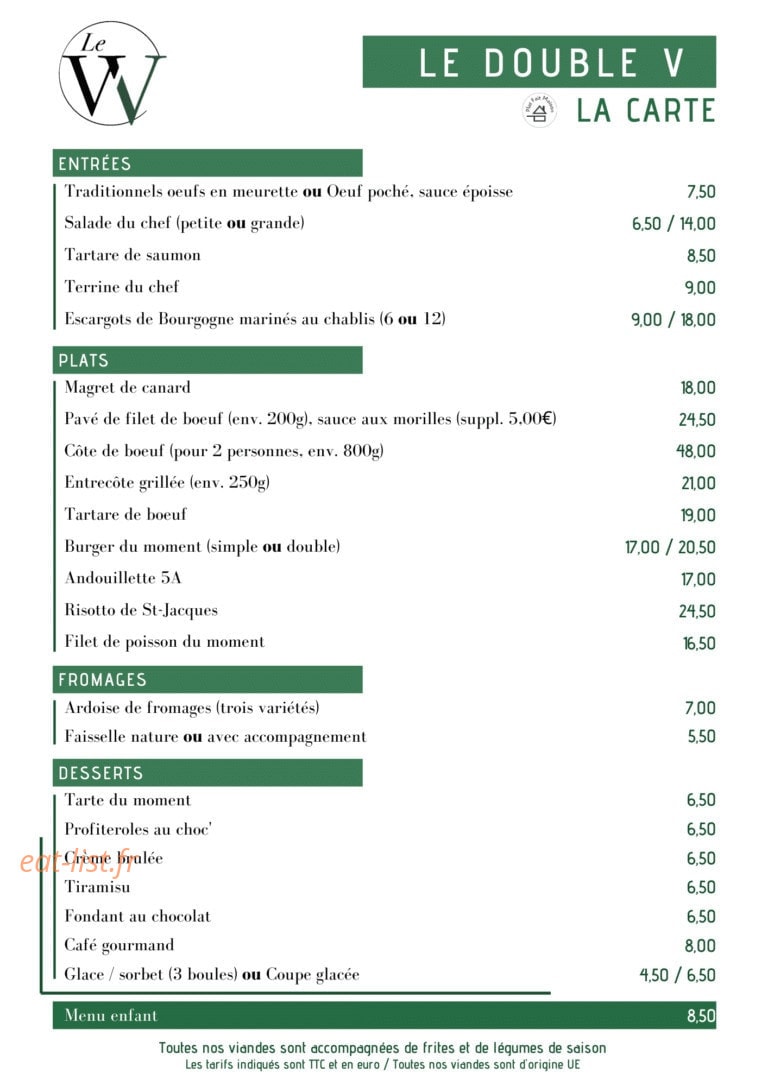 Le Double V — carte page 1