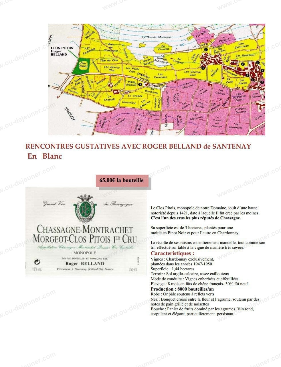 Restaurant Les Trois Ducs — carte page 26