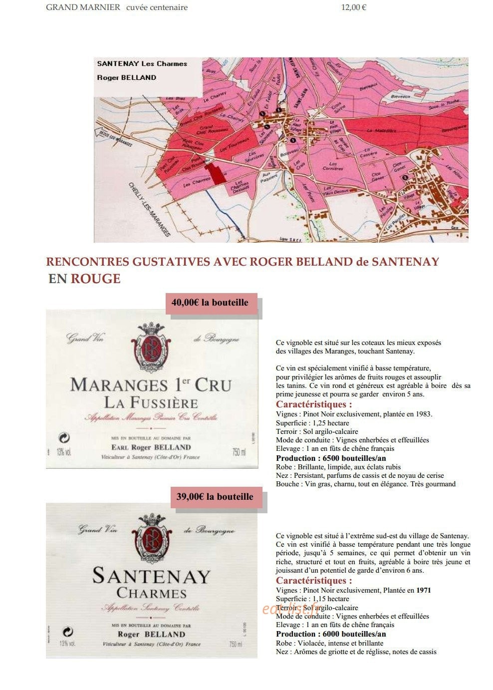 Restaurant Les Trois Ducs — carte page 25