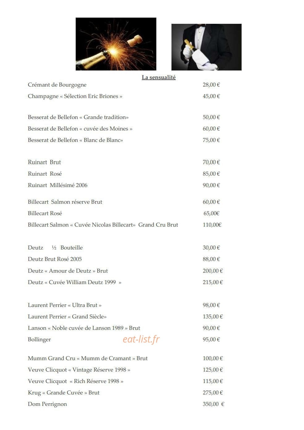 Restaurant Les Trois Ducs — carte page 13