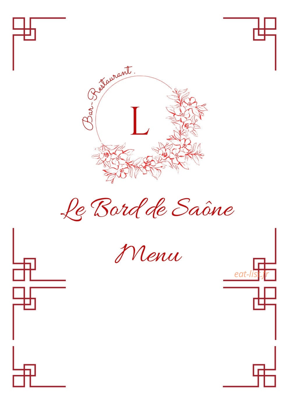 Le bord de Saône — carte page 1