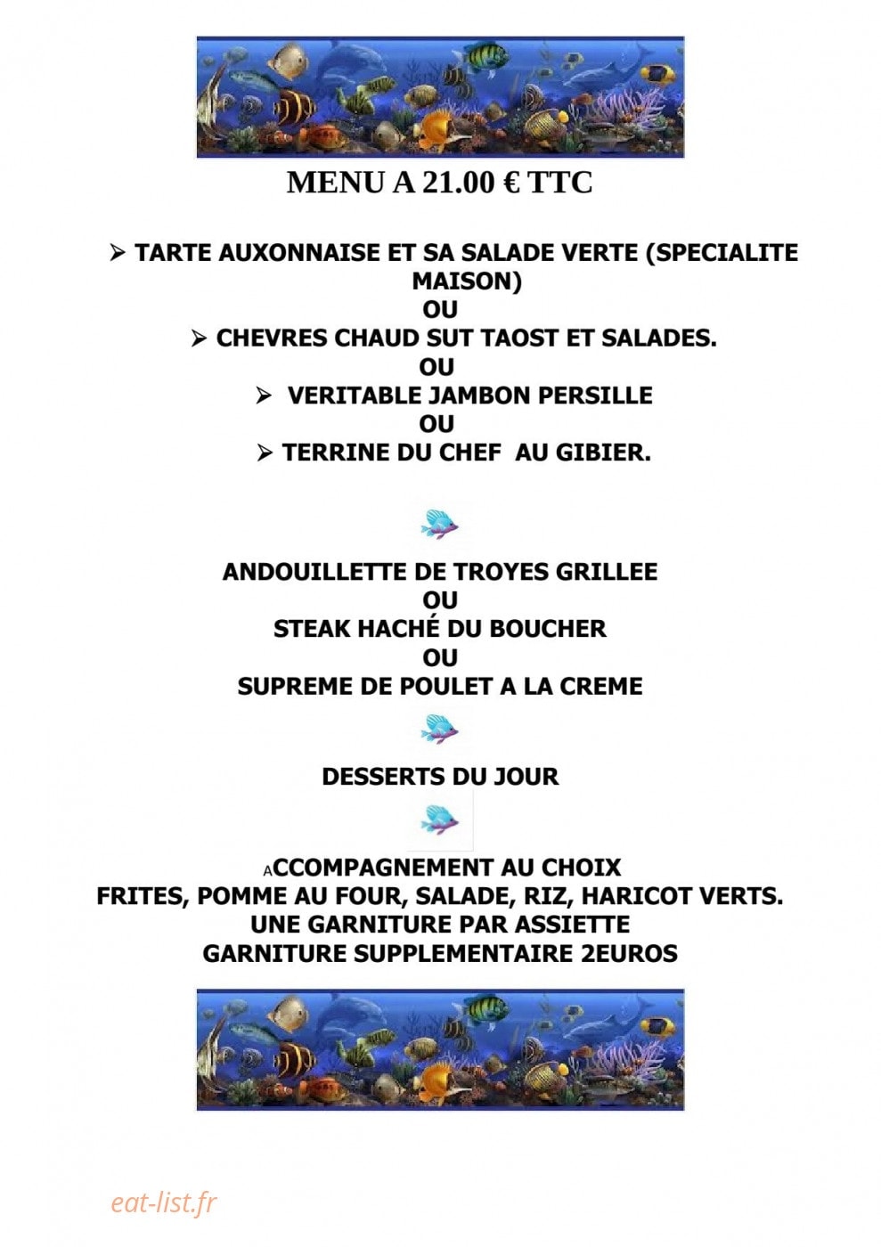 L'Aquarium — carte page 4