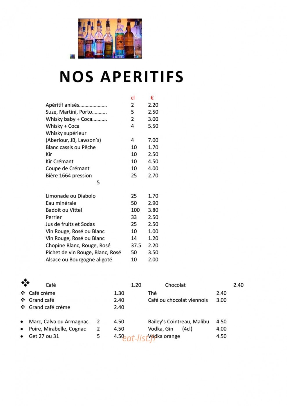 L'Aquarium — carte page 1