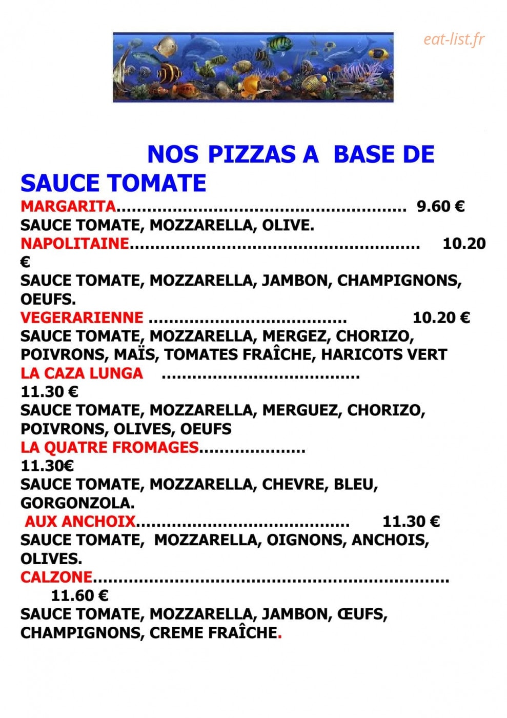L'Aquarium — carte page 6
