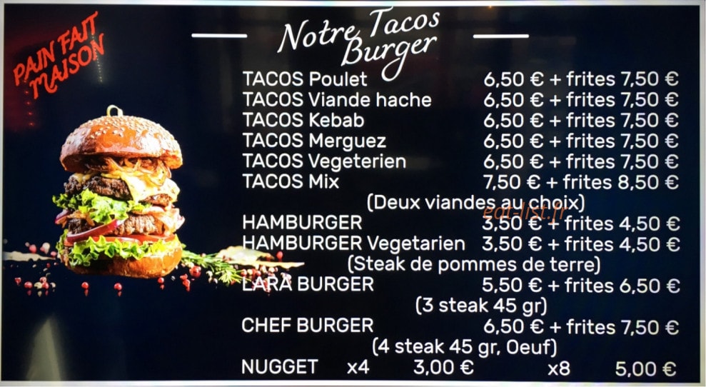 Lara Kebab — carte page 4