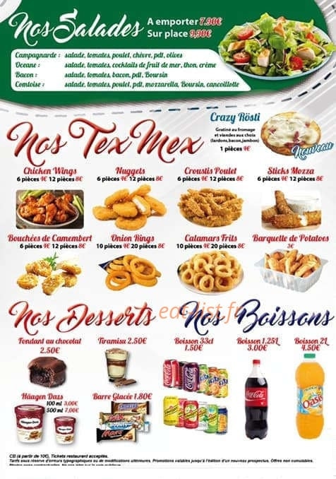 Star Pizza 21 — carte page 4