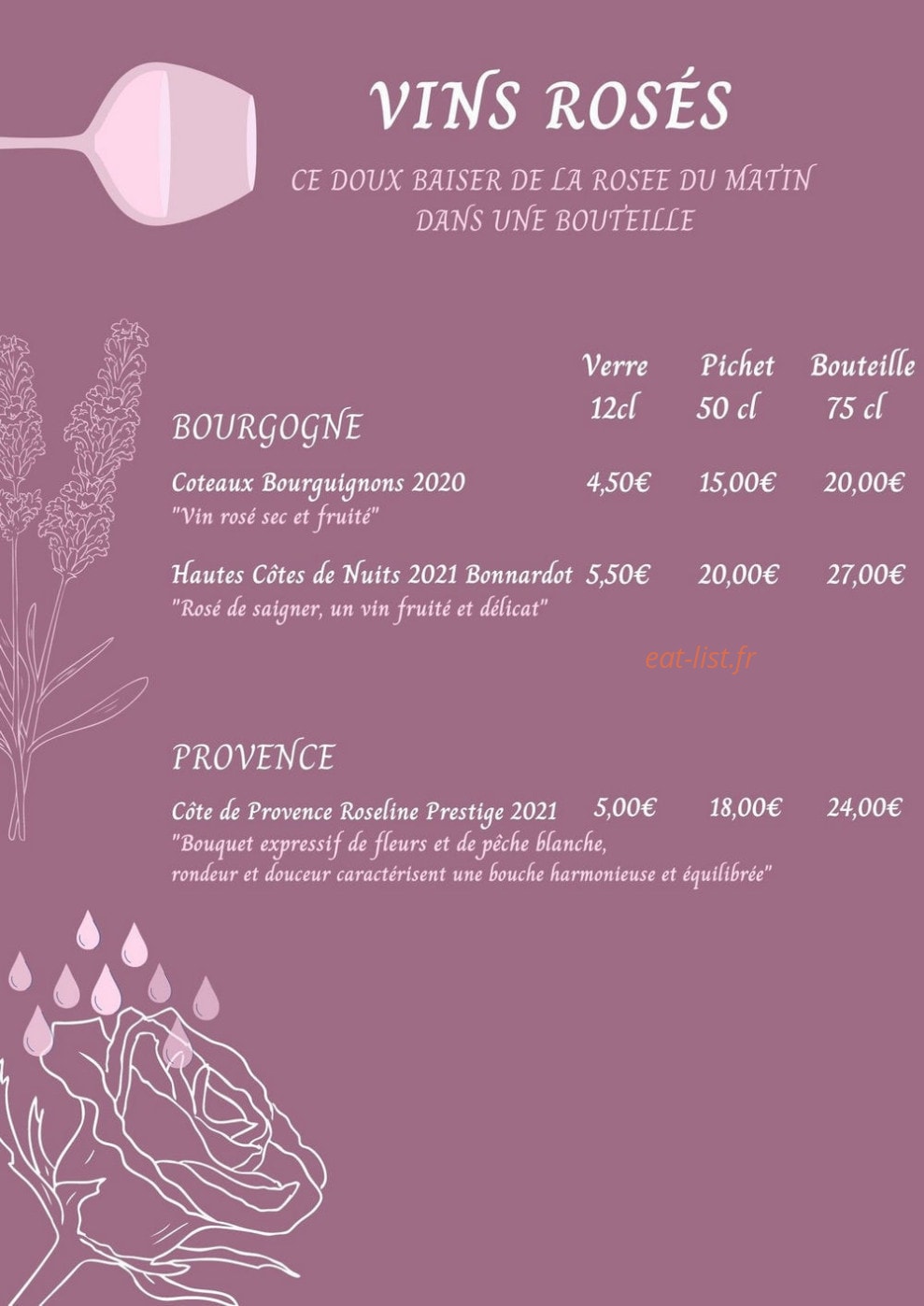 Le Pari des Gourmets — carte page 4