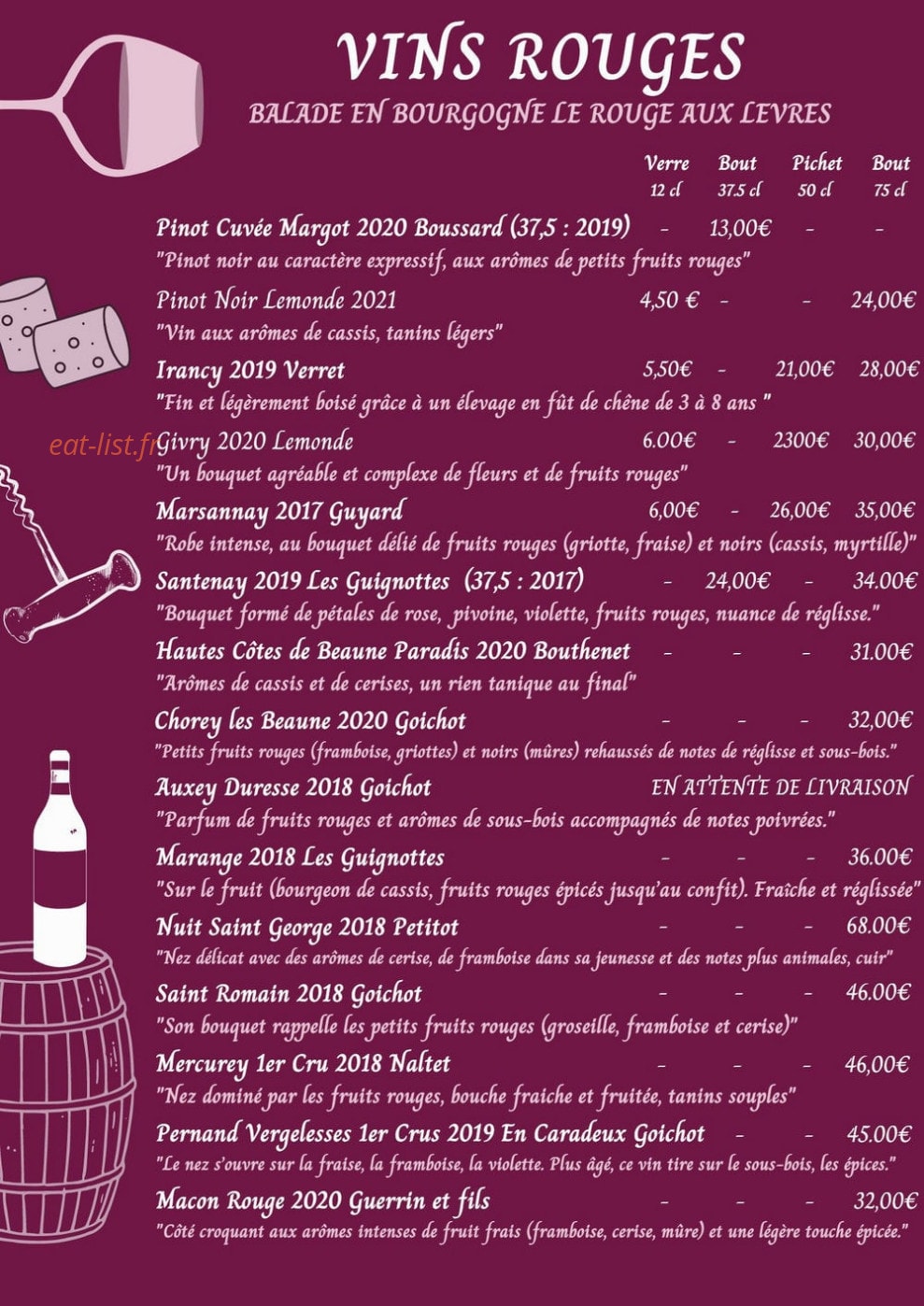 Le Pari des Gourmets — carte page 9