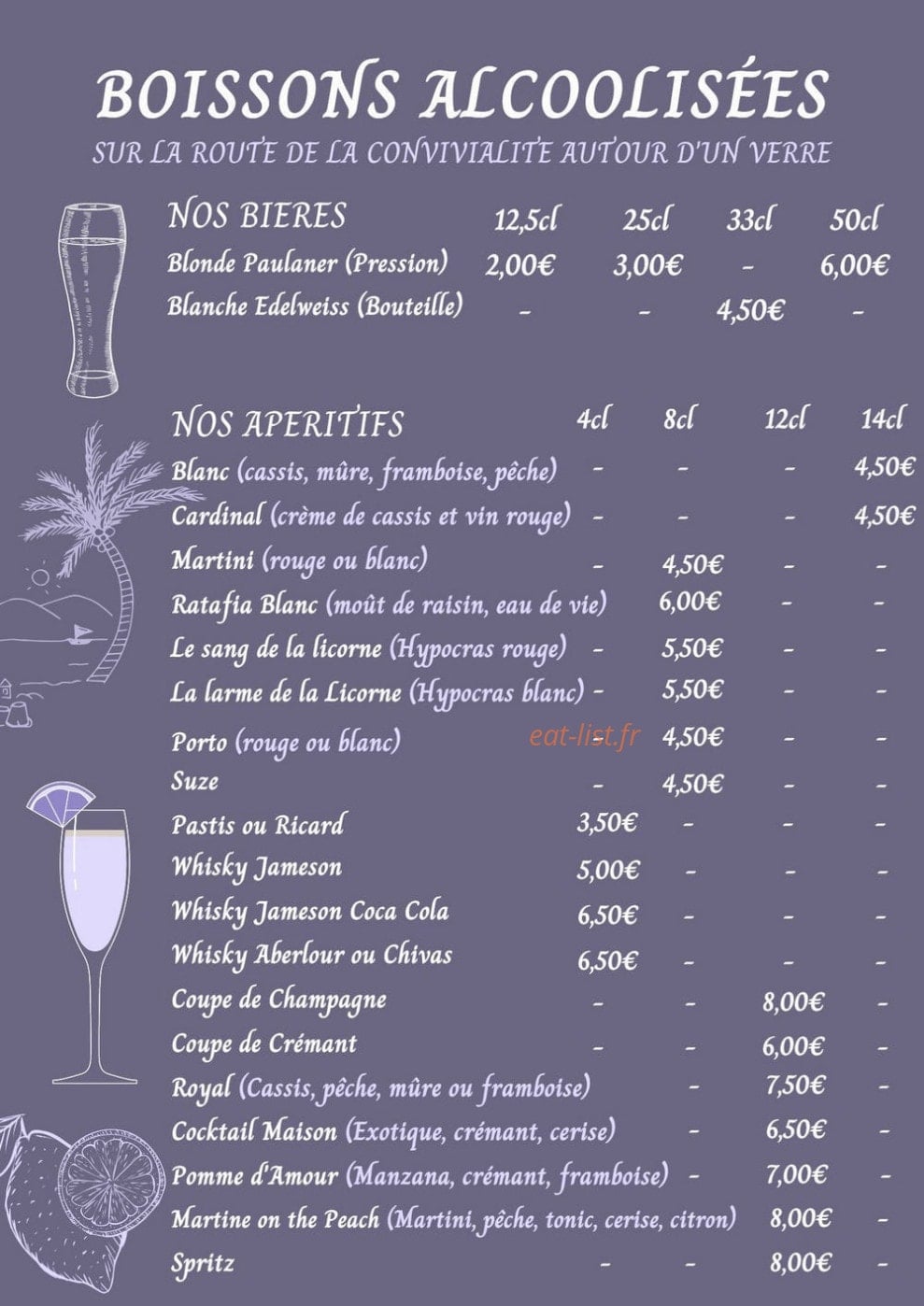 Le Pari des Gourmets — carte page 10