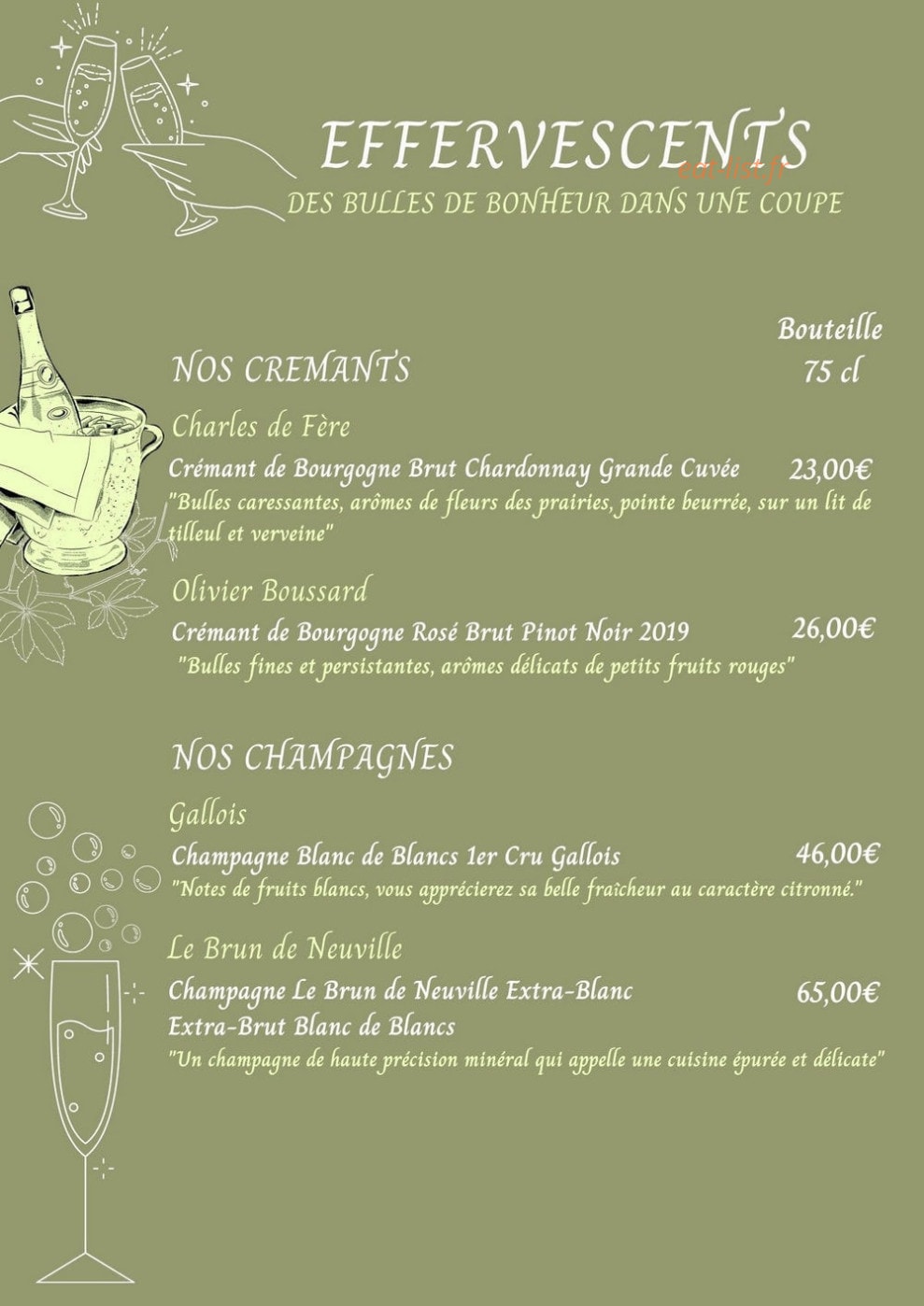 Le Pari des Gourmets — carte page 3