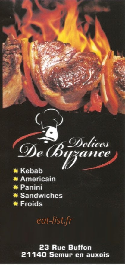 Délices de Byzance — carte page 1