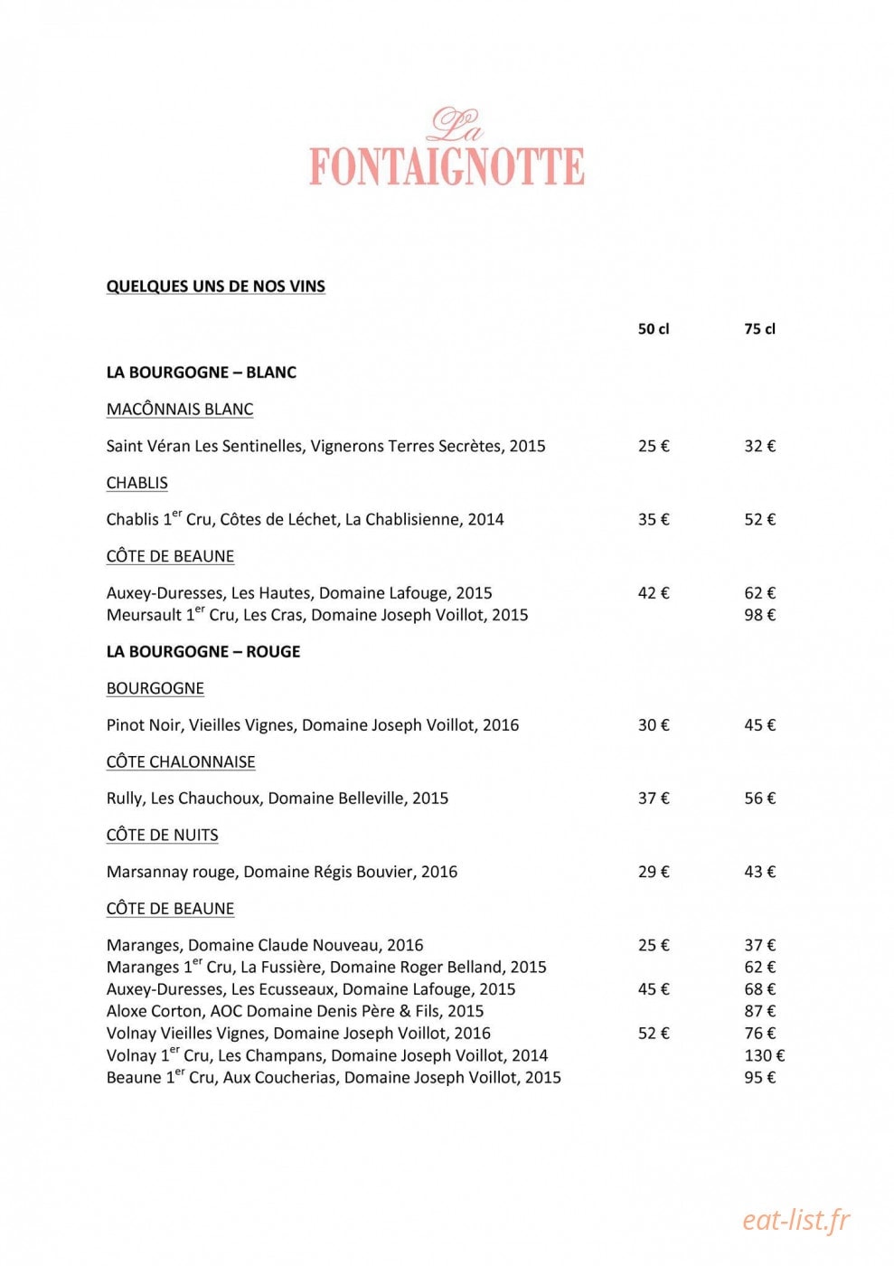 La Fontaignotte — carte page 2