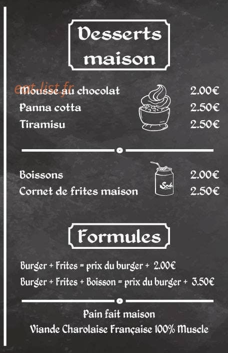 La Maison Des Burgers — carte page 3