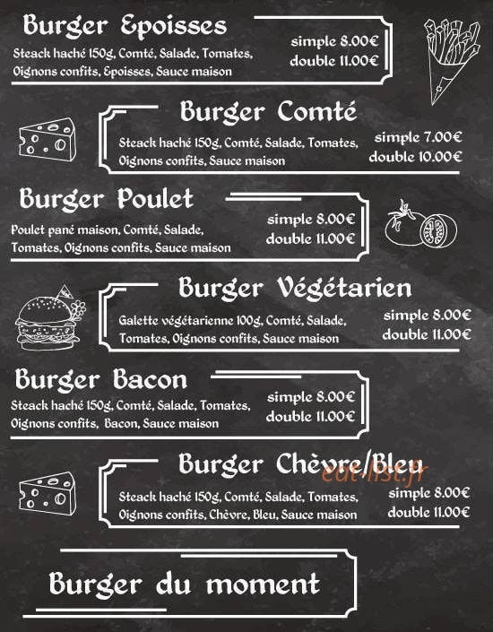 La Maison Des Burgers — carte page 2