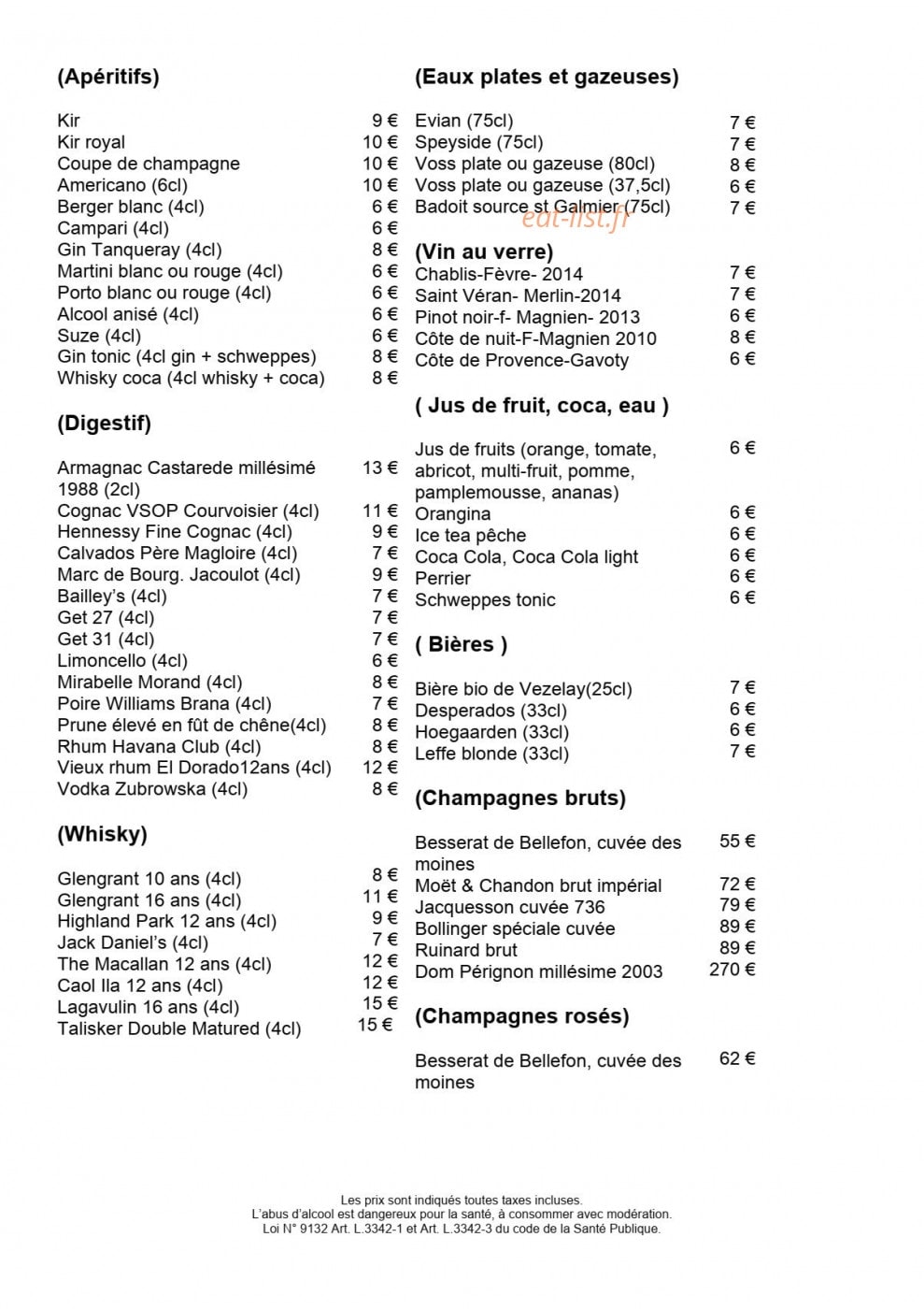 La Parenthese — carte page 7
