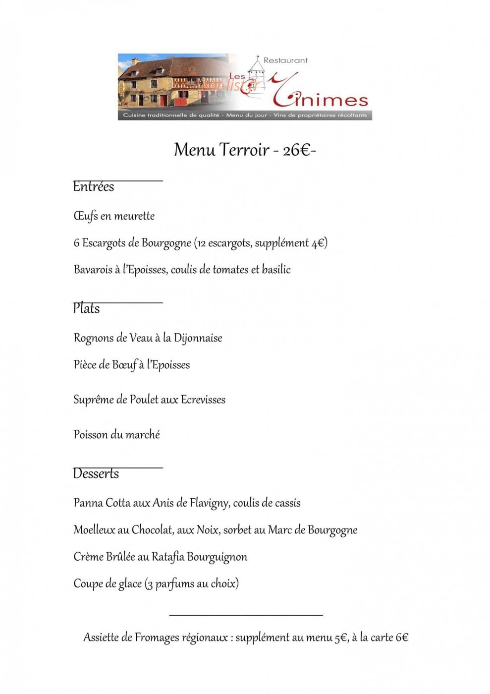 Les Minimes — carte page 1