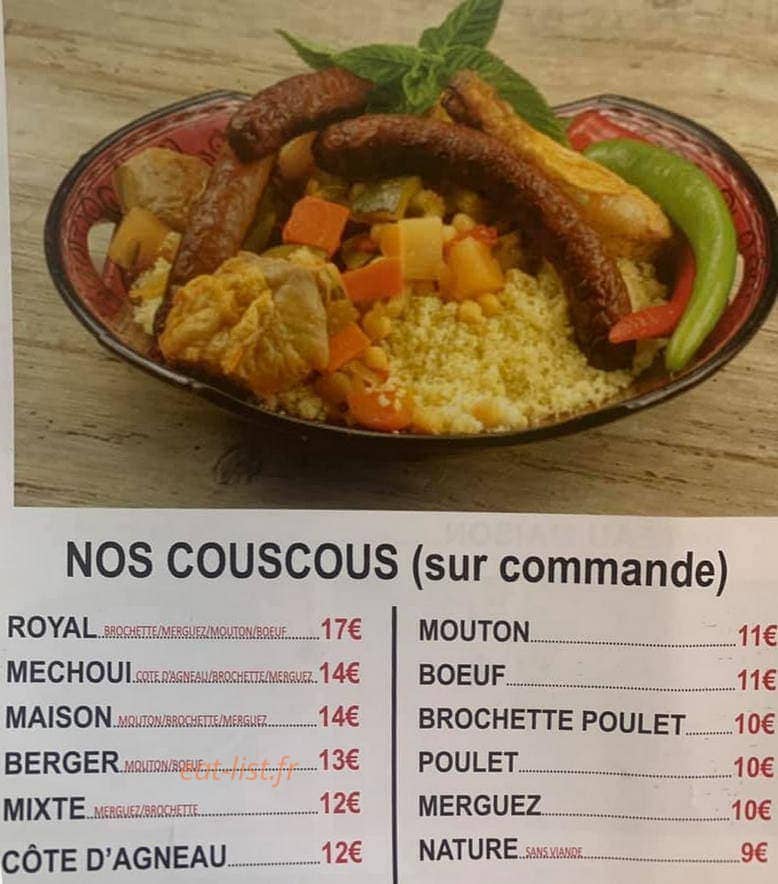 Miam's — carte page 1