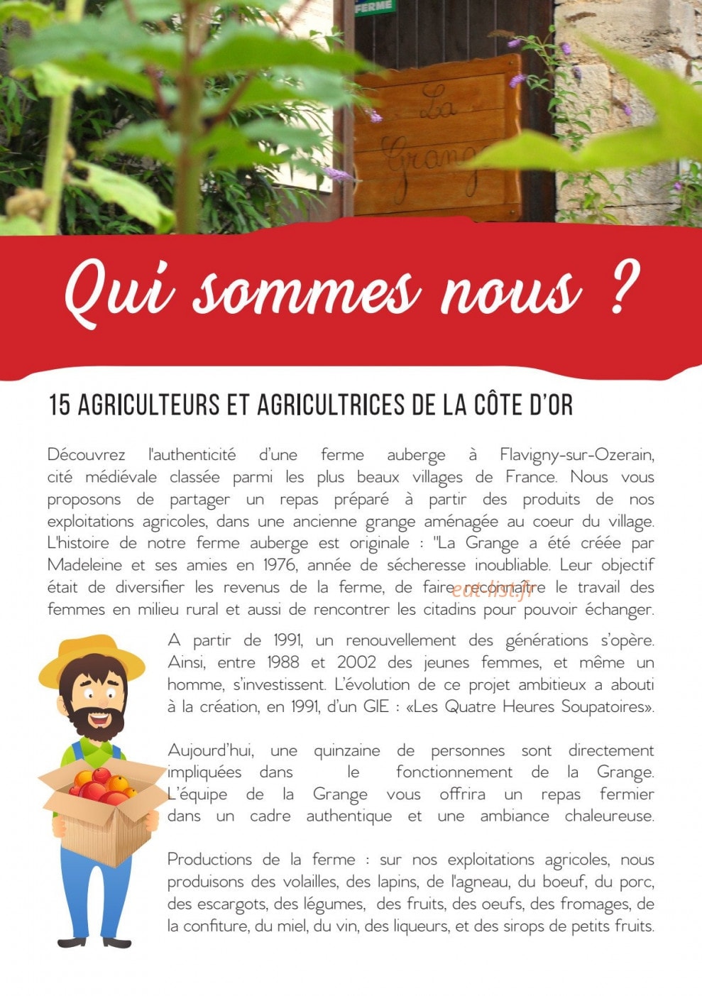 La Grange de Flavigny — carte page 2