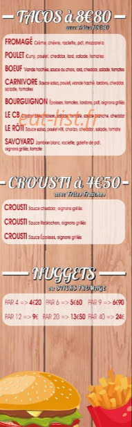 La Fringale — carte page 1