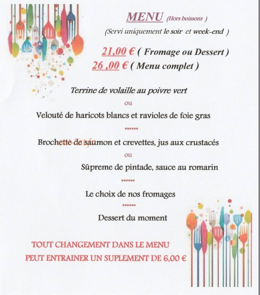 Le Bistrot de Louise — carte page 2