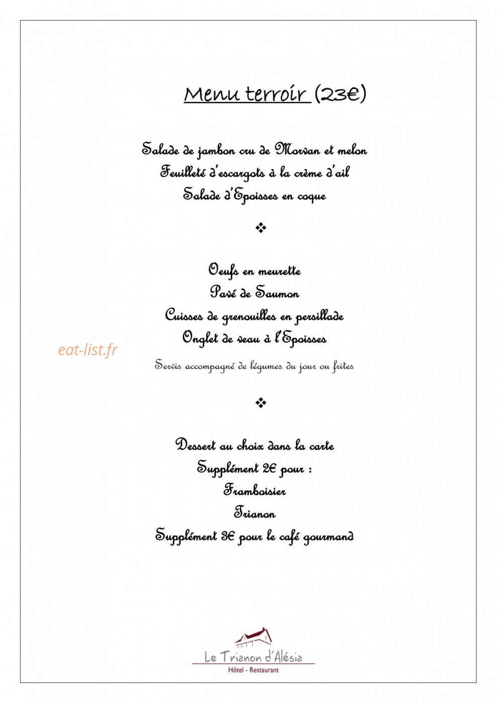 Le Trianon d'Alésia — carte page 5