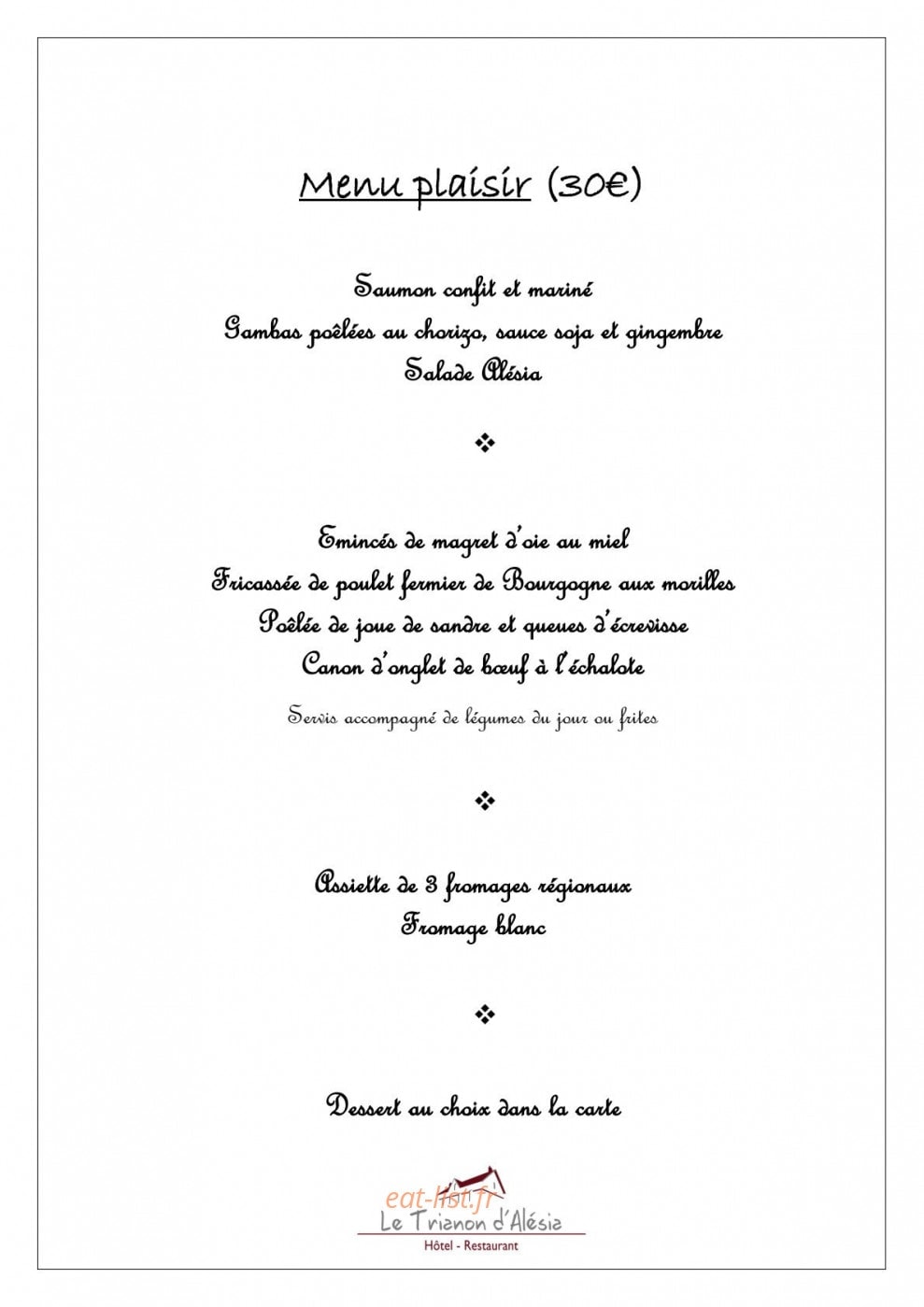 Le Trianon d'Alésia — carte page 6
