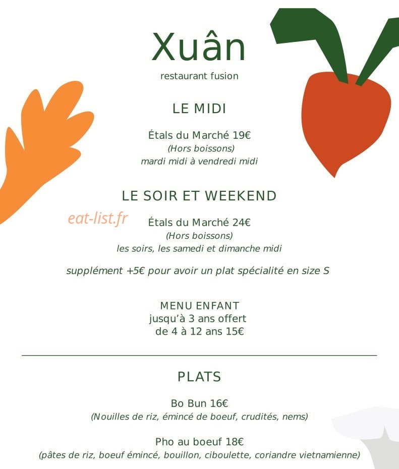 Xuan — carte page 1