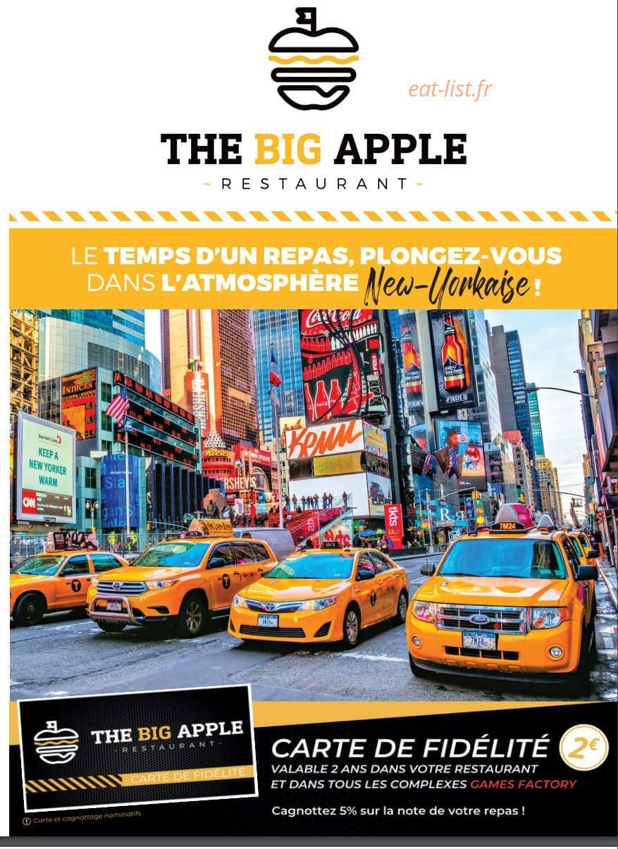 The Big Apple — carte page 1