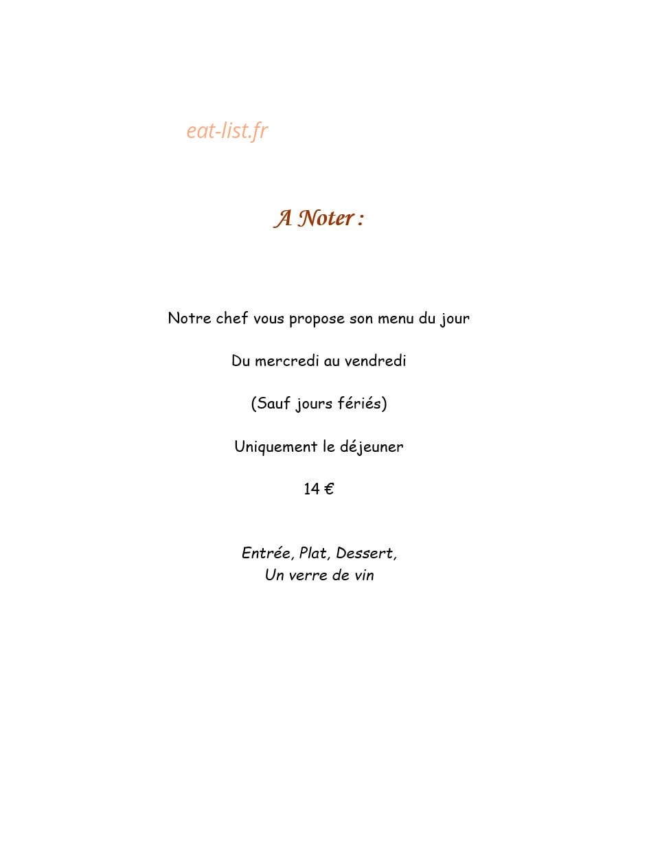 L'auberge du vieux vigneron — carte page 7