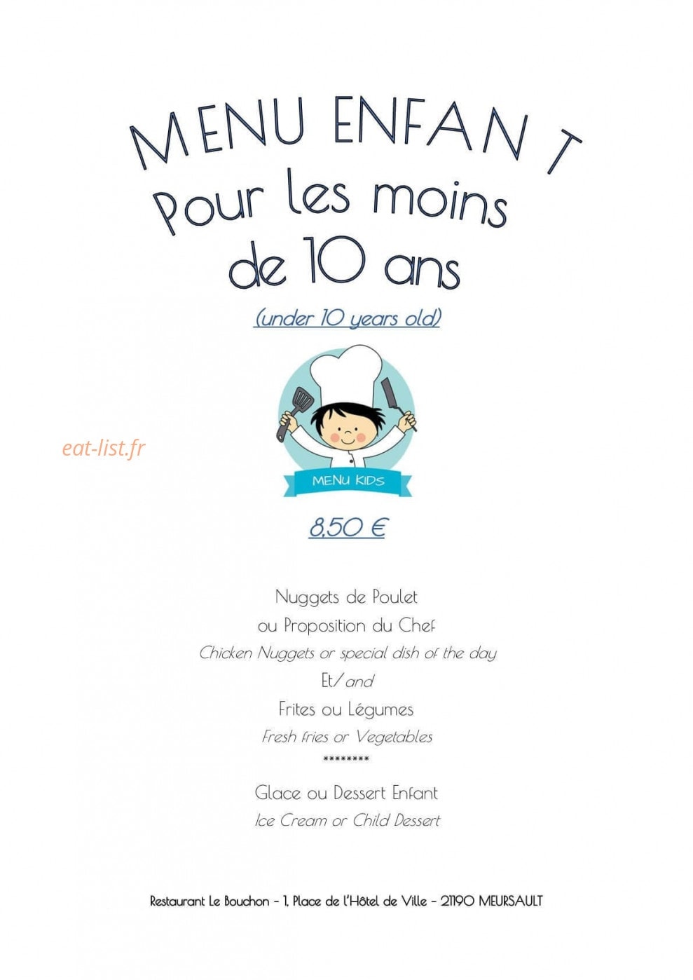 Le Bouchon — carte page 5