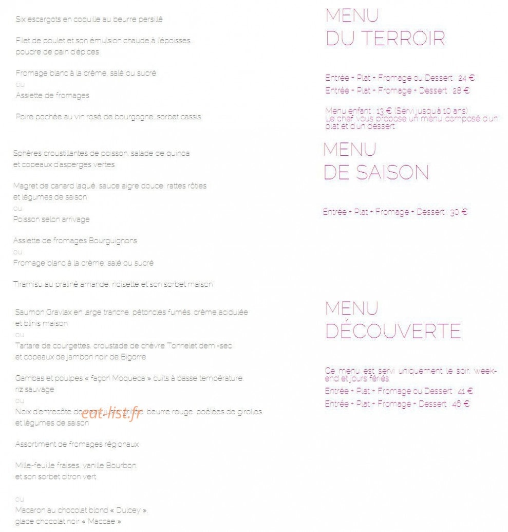 Le Chevreuil — carte page 1