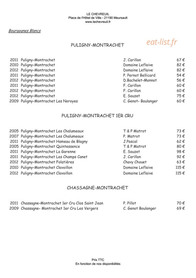 Le Chevreuil — carte page 7