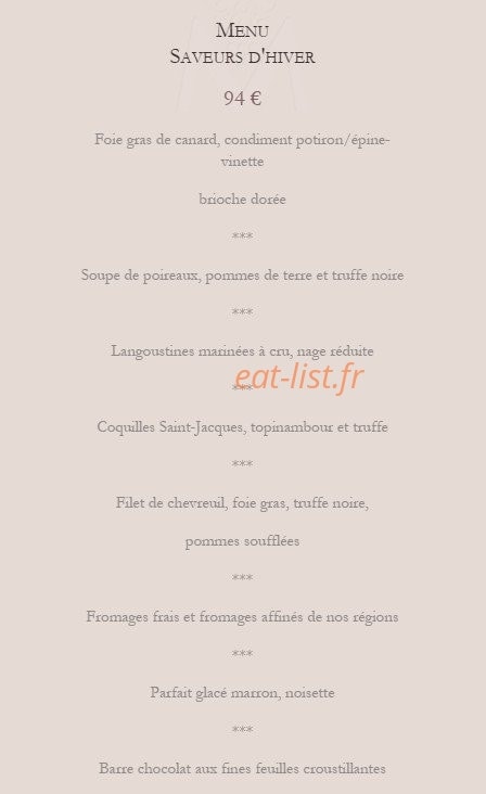 Le montrachet — carte page 3