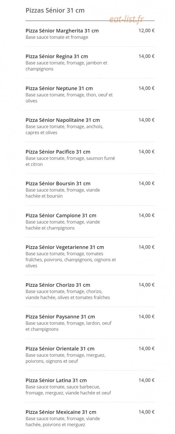 Allo Pizza — carte page 6