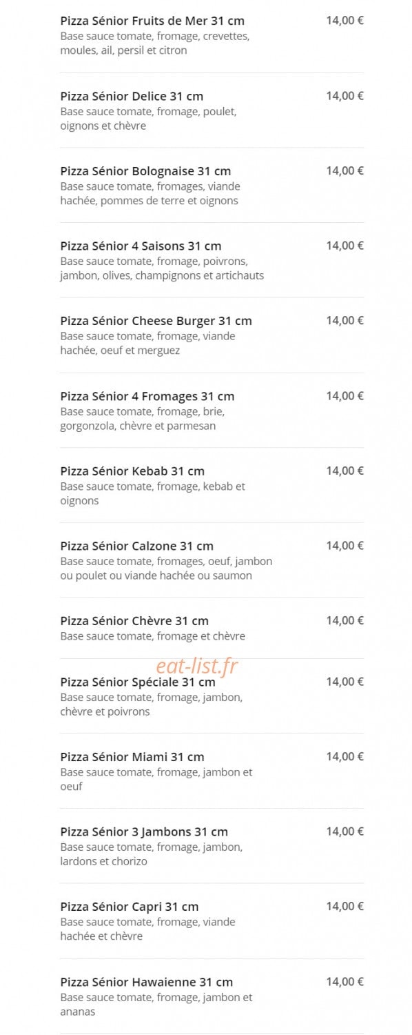 Allo Pizza — carte page 7