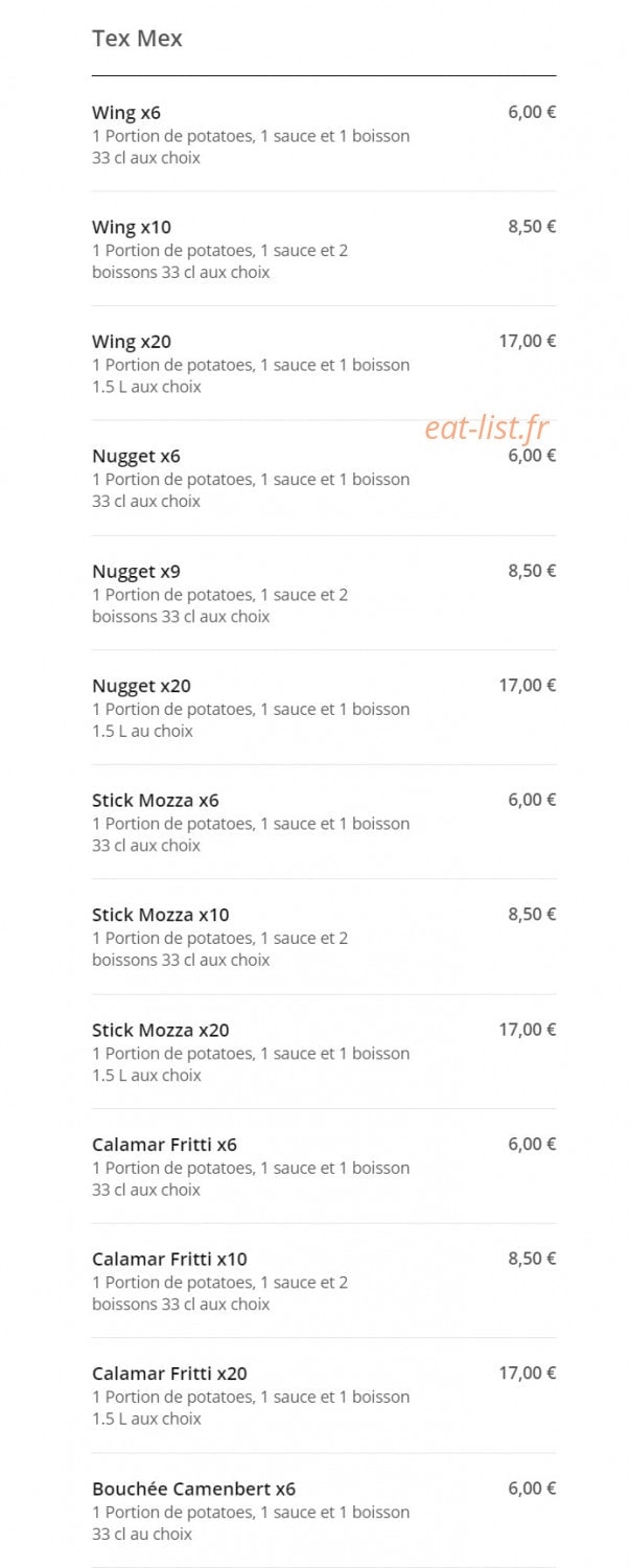 Allo Pizza — carte page 14