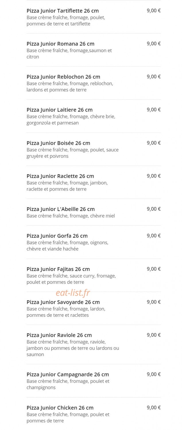 Allo Pizza — carte page 5