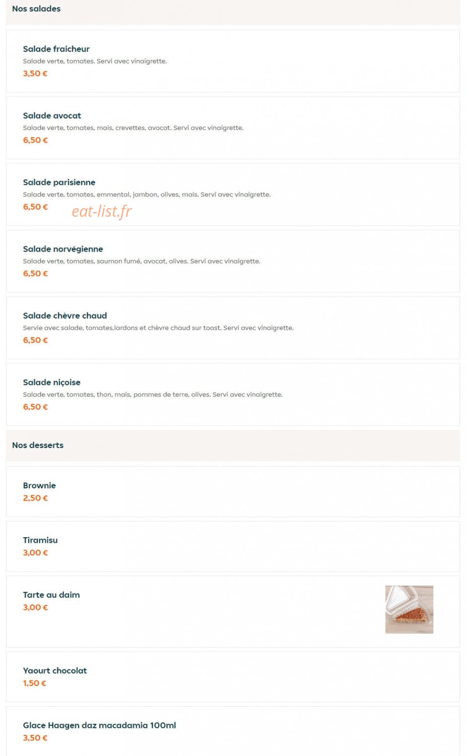 Andiamo pizza — carte page 9