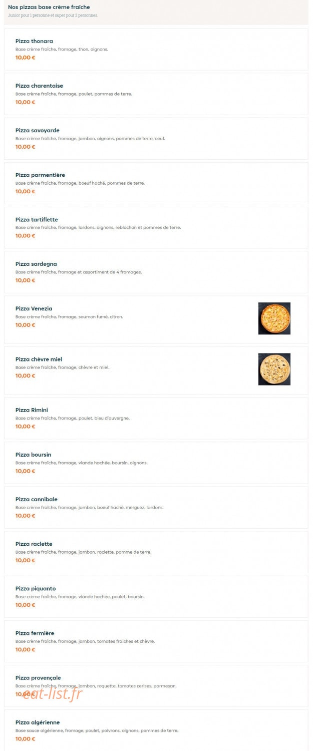 Andiamo pizza — carte page 6
