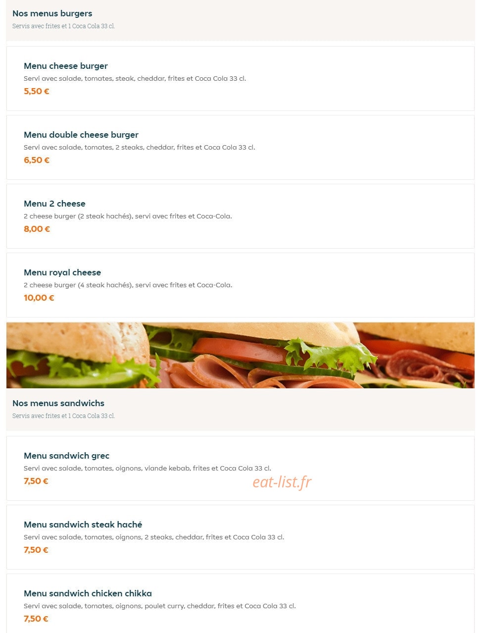 Andiamo pizza — carte page 2