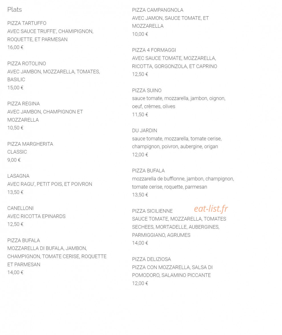 Arancino — carte page 3