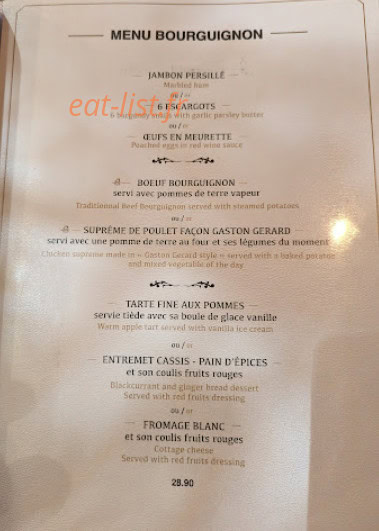 Bistrot des Halles — carte page 2