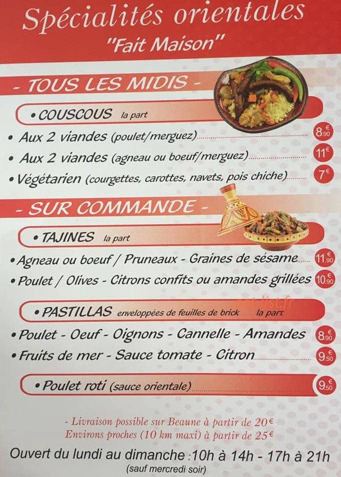 Food express — carte page 2