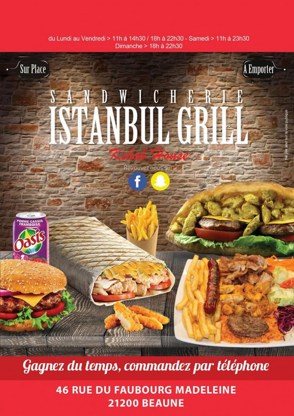 Istanbul Grill — carte page 1