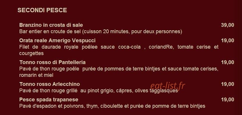L'Amarone — carte page 4